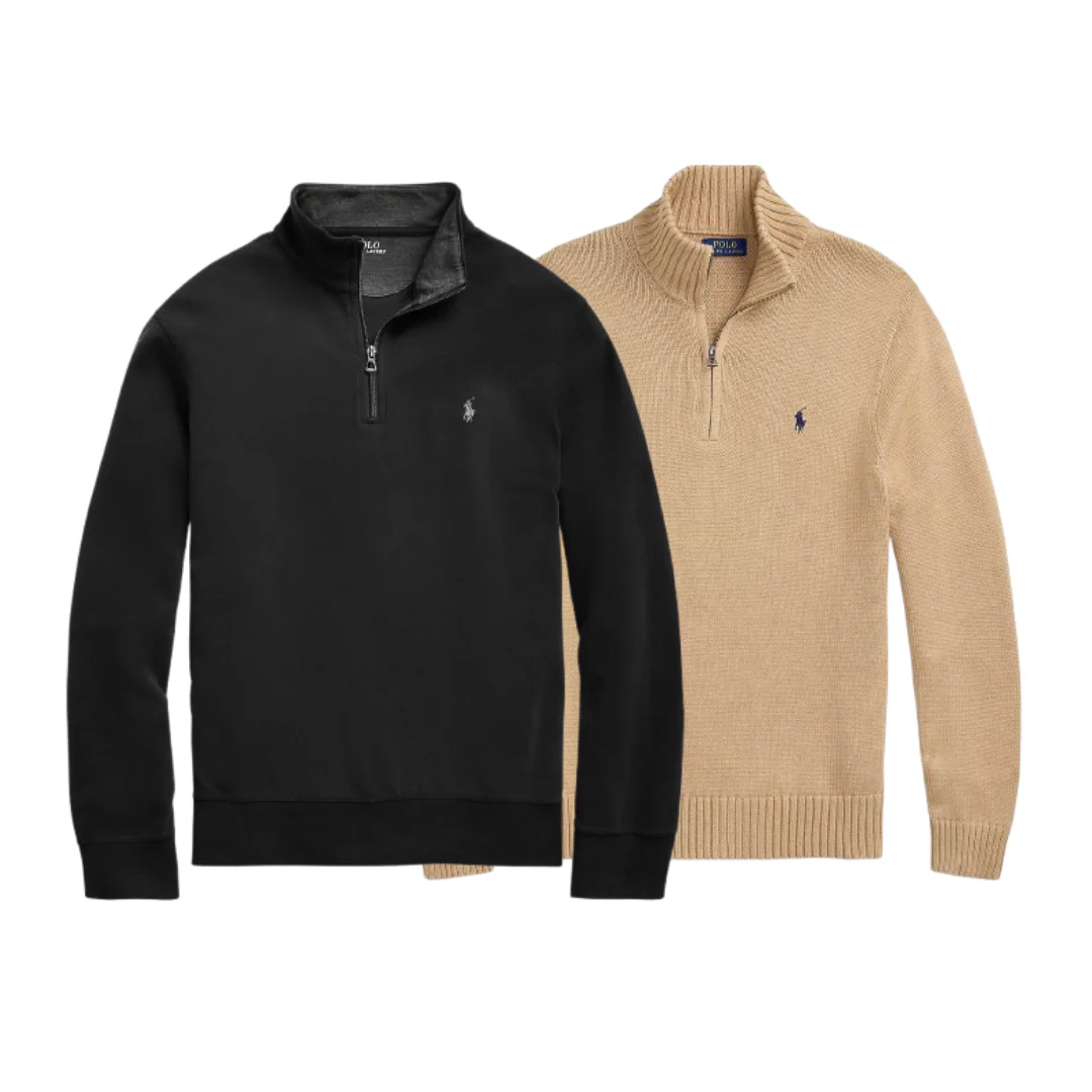 Mix 10x Pièces Ralph Lauren Sweatshirt 1/4 Zippé Premium - Image 2