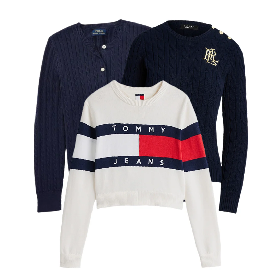 Mix 20kg Pull Ralph Lauren/Tommy Hilfiger Femme